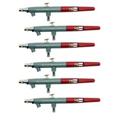 MIL-6P Paasche MIL Airbrush 6 Pack Double Action - Internal Mix - Siphon Feed
