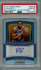 2019-20 Panini Prizm Rookie Penmanship Silver RJ Barrett SP Auto #RP-RJB PSA 10