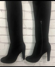 VOKI Thigh high suede zip up boots - Size 6.5