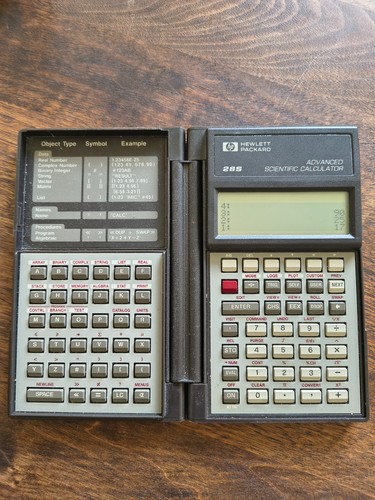 HP-28S Scientific Calculator w/New Batteries and case TESTED!