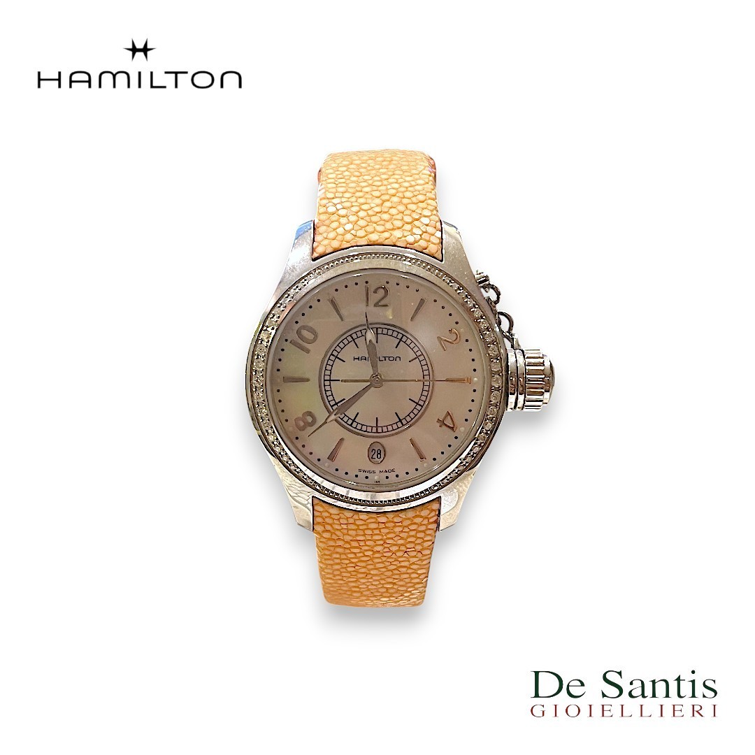 Orologio Hamilton Khaki Navy Seaqueen H77311815 Donna con Diamanti Madreperla