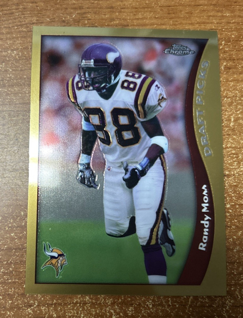 1998 Topps Chrome Draft Picks Randy Moss #35 Rookie Card Minnesota Vikings 
