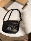 White Mountain crossbody bag adjustable Strap Black Leather