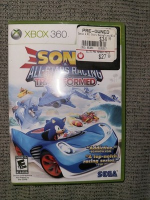 Sonic & All Stars Racing Transformed (Microsoft Xbox 360, 2012) Tested