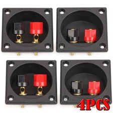 4pcs Speaker Box Terminal Square Twist Cup Connector Subwoofer Enclosure Wire US
