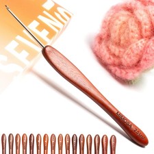 Mimosa 2mm Single Crochet Hook, Available in 0.6mm-6.5mm, Ergonomic Hand Poli...