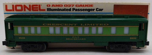 Lionel 6-9532 Calibre O Media Luna Sur "P.G.T. Coche de pasajeros Beauregard #9532 | Condition: Used