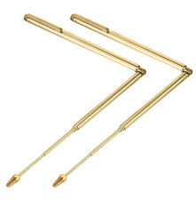 Molain 2Pcs Dowsing Rods, Retractable Divining Rods Portable Pen Stainless Steel
