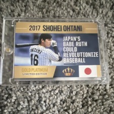 2017 Rookie Phenom Gold Platinum Shohei Ohtani #16 NPB Fighters /2000