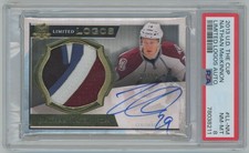 2013-14 Upper Deck The Cup Limited Logos Nathan MacKinnon RC Auto 07/50 #LL-NM
