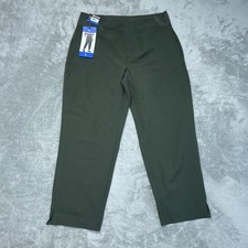 Kirkland Signature Women's L Ankle Pant Green Repreve e0695