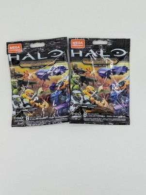 Lot Of 2 Mega Construx Halo Clash on the ring Series Pro Builder Figure New