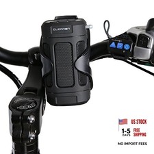  Wireless Waterproof Portable Bluetooth 5.0 Speaker with Bike Mount  Black