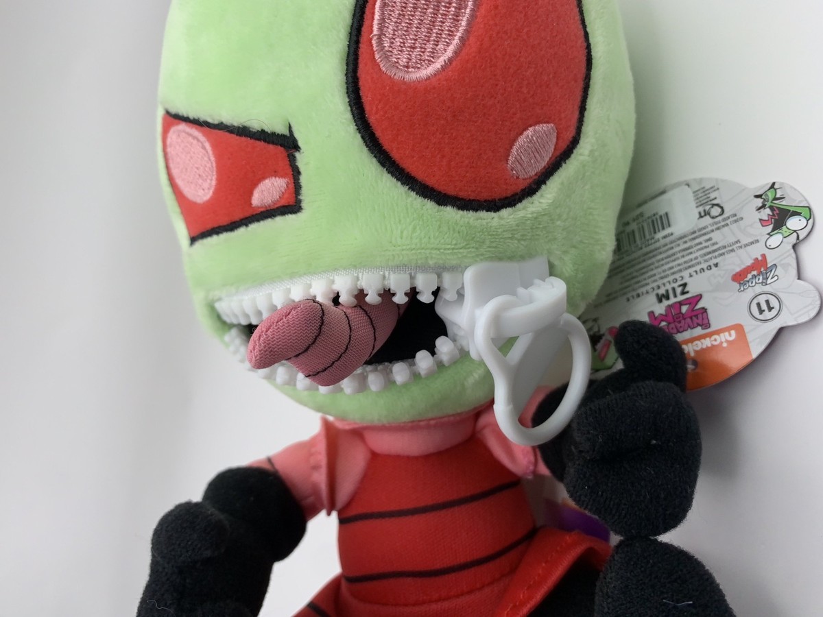 Invader Zim Zim Zipper Mouth 9 Inch Quantum Mechanix Plush Brand