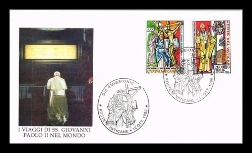 Dr Jim Stamps Vatican Travels of His Holiness John Paul II in the World 2v FDC