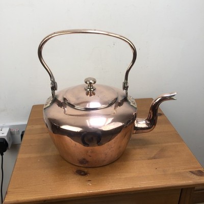 Schottischer viktorianischer Kupferkessel von H Gordon & Co aus Aberdeen um 1890