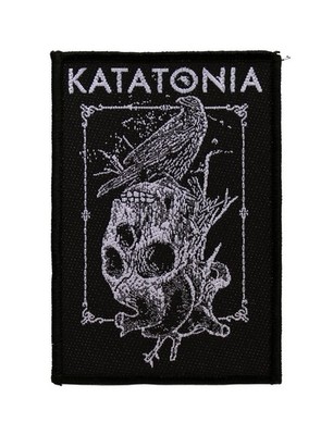 Katatonia Crow Skull Battle Jacket Sew On Woven Patch - OFFICIAL 15-3