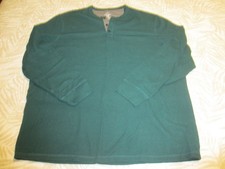 george-mens-3xl-green-henley-waffle-knit-longsleeve-shirt