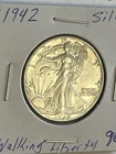 1942 P Silver Walking Liberty Half Dollar 90% silver Content Nice Original Coin