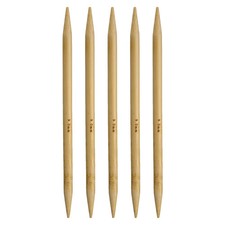 5Pcs Bamboo Knitting Needles Double Pointed US 13 9mm 7.9 Inch 20cm Yellow