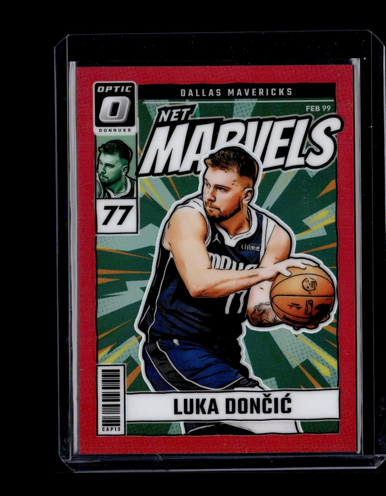 2024-25 Donruss Optic Net Marvels Red #17 Luka Doncic #/99