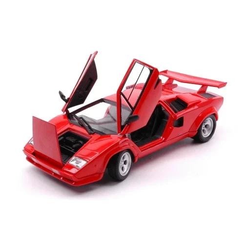 LAMBORGHINI COUNTACH LP 500S Red/Rosso Welly Nex Models 1:24 Die Cast 24112W - Immagine 4 di 4