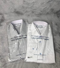 Charles Tyrwhitt Shirt Mens 18/37 Slim Fit Non Iron Jermyn Street London