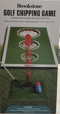 Brookstone Golf Chipping Game Indoor Putting Target Set NEW In Box
