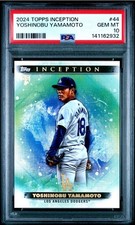 2024 Topps Inception Yoshinobu Yamamoto RC #44 Dodgers PSA 10 GEM