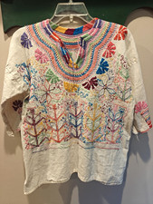 Handmade Women's Embroidered Blusa Milpa M/L