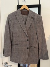 mens suit size 40 T M Lewin slim fit 60% linen 40% wool