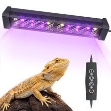 LED UVB Reptile Light with Timer  Dimmer 8.5Inch 