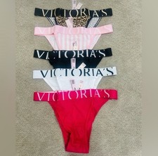 Victoria's Secret Exploded Logo Cotton 90s Brief Panty 5 pack size S