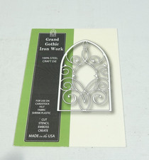 2012 Poppystamps Steel Craft Die Grand Gothic Iron Work 850