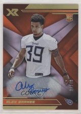 2019 Panini XR Rookies Orange Auto 21/49 Alex Barnes #161 Auto s3g