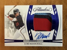 🔥LUKE KEASCHALL 2025 Panini Flawless Prime Jersey Patch ON CARD Auto /15 TWINS