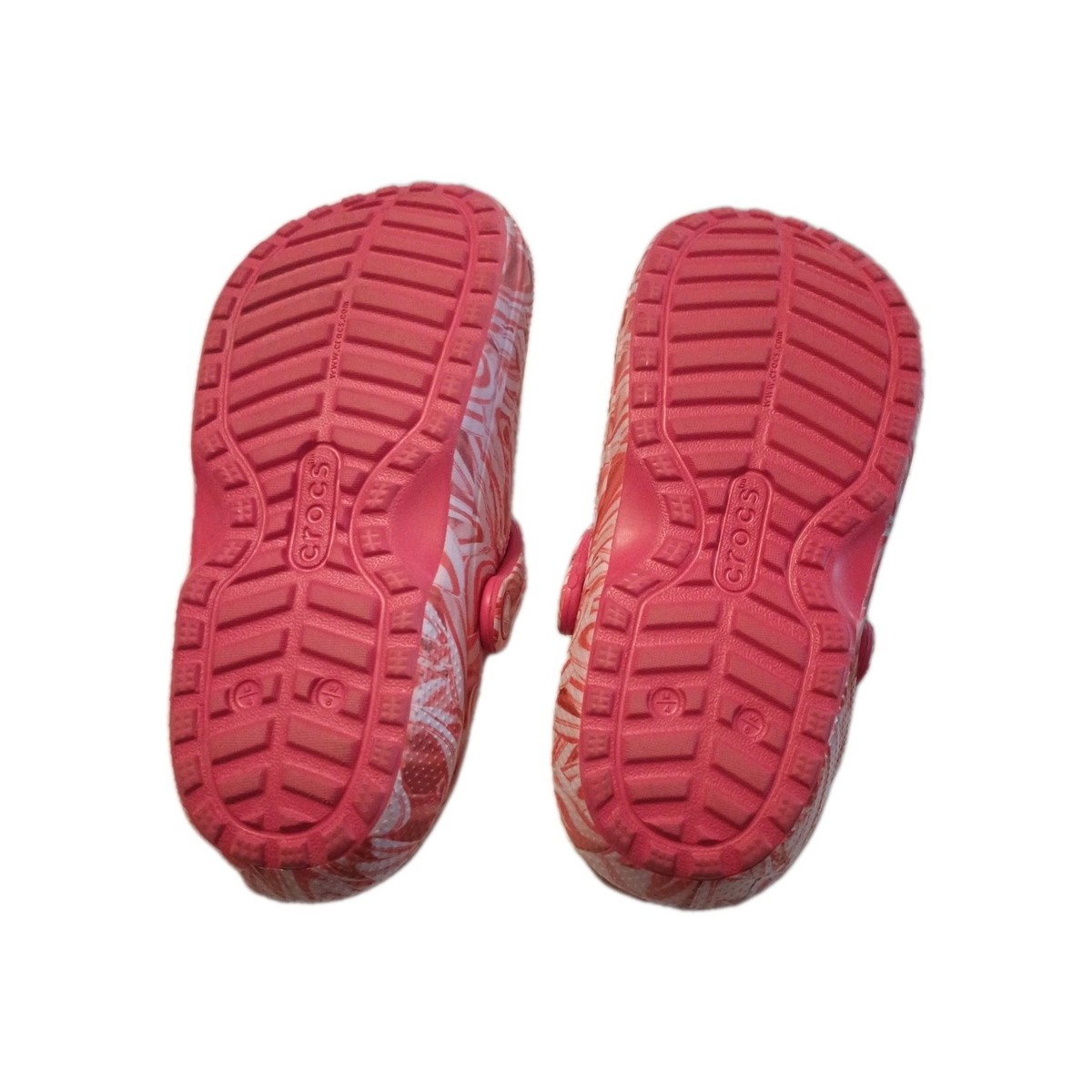 Crocs Classic Lined Candy Cane Slip On Clogs Christmas Red White Women’s Size 6 View 6