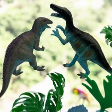 Mixed Lot Of 30 Plastic Dinosaurs Made In China Rocks  Plants