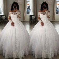 Gorgeous Wedding Dresses Off The Shoulder Lace Appliques A Line Bridal Gowns