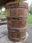 Antique 19th Century Geo. Meldrum & Co. Old Gov't Brand Coffee Shipping Barrel  — photo 2