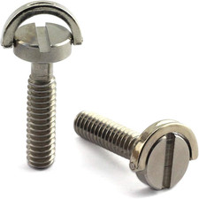 2Pcs 1/4-20 Thread D-Ring Stainless Steel Camera Fixing Screws for Camera Tripod