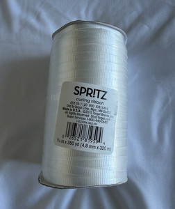 Spritz White Solid Curling Ribbon 3/16 in x 350 yd, 1 Roll (053 05 1120)