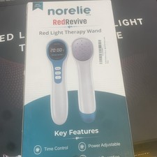 Brand New Norelie Red Revive Red Light Therapy Wand With Time Control
