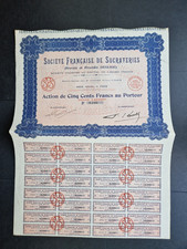 Soc. Francaise de Sucrateries S.A. 500 Fr. o.D. Paris Frankreich