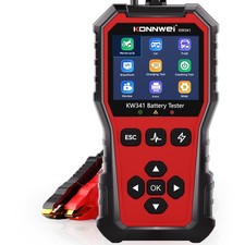 KW341 6V 12V 24V Battery Tester for Car Truck Motorcycle