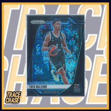 2024-25 Panini Prizm Euroleague Basketball Theo Maledon Black Shimmer 1/1 #43