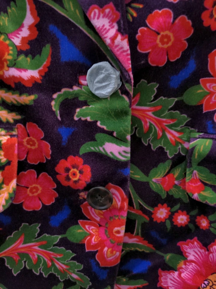 Nuevo Blazer Boden Marylobone Terciopelo Flor Talla 10R Foto 4 de 4