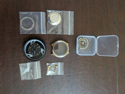 Seiko 6138-8020 Gold Panda Chronograph Automatic Watch Parts