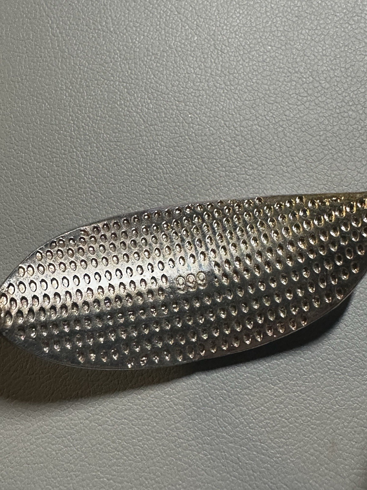 Fine Silver .999 Leaf Adjustable Bangle Bracelet … - image 5