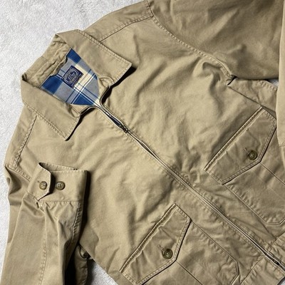 J Crew Jacket Mens Extra Large Khaki Dusty Chino Work Jacket Bomber Flight